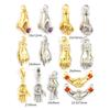 2 Pcs Brass Charms Gold Plated Hand Sign Gesture Heart OK Handshake Shape Hand Pendants For DIY Necklace Jewelry Making Findings