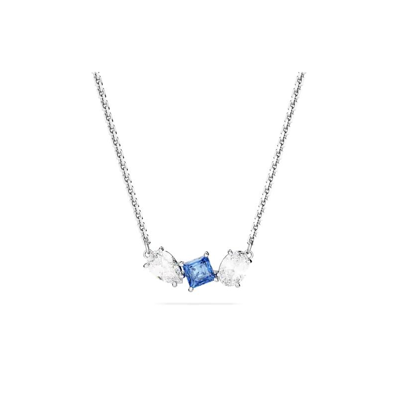 Swarovski Mesmera Mixed Cut Pendant Cubic Zirconia Necklace Women s Silver 5668276 серебряный