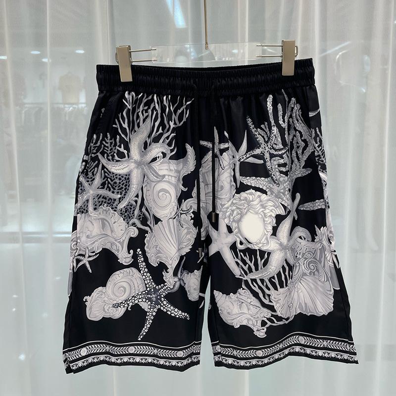 2024 Summer European & American Trend: Men's Casual Digital Print Shirt & Shorts Set