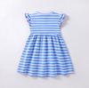 Girls Summer Cotton Sleeveless Unicorn Striped Princess Dress For Kids And Toddlers