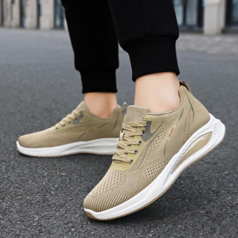 Men's Sports Shoes Summer Lightweight Breathable Men's Casual Shoes Soft Sole Shock Absorption Mesh Wear-resistant Running Shoes Mesh Shoes