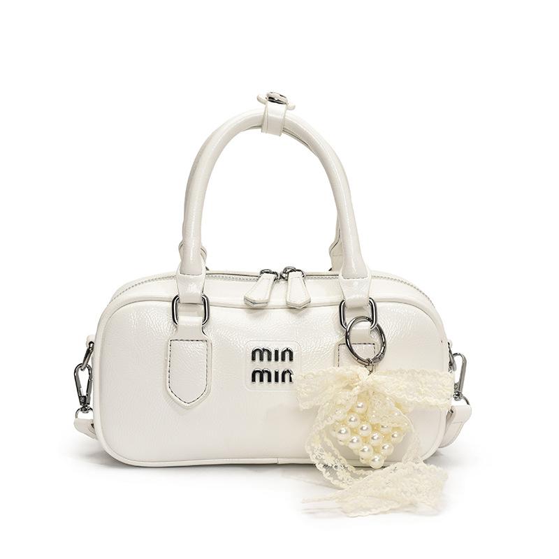 Wucifang Bags Handtas Dames Nieuwe Casual Schoudertas Messenger Tas no pendant wit