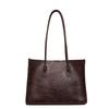 Retro soft leather pu commuter tote bag women's large-capacity shoulder bag new versatile fashion handbag