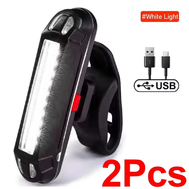 Bicycle Light Mtb Taillight Led USB Charging Bike Warning Light Rain Proof Mountain Bike Lamp Flashlight Riding Equipment