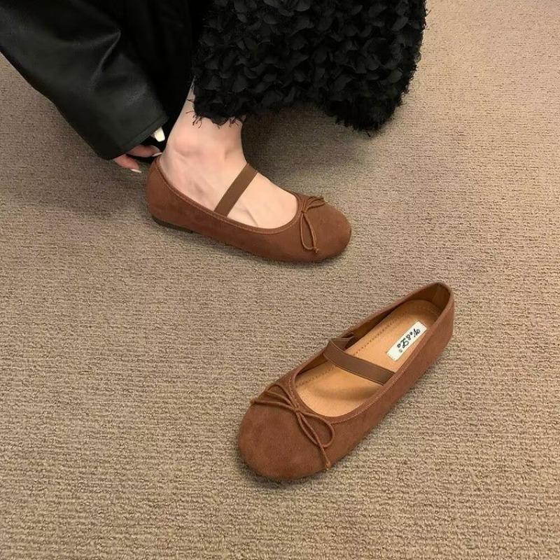 New Fashion Elegant Shoes Woman Flats Shallow Mouth Bow-Knot Soft Casual Female Sneakers Square Toe Dress Ballerinas Butterfly