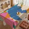 Artistic Abstract Pattern Rectangular Tablecloth - Stain-Resistant For Kitchen, Coffee Tables & Daily Use