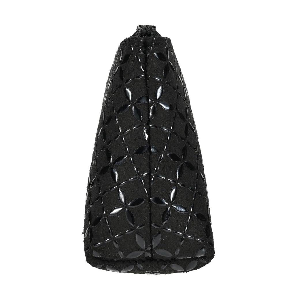 Inden Key Shippo Black with Black [Inden-ya] Case, Deerskin, HISOCA, Pattern, Lacquer, 9405-01-179