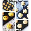 Nonstick Muffin Pan 6 or 12 Cups Cupcake Pan Brownie Egg Bites Cake Pan Carbon Steel Bakeware for Oven Baking Cake Mold