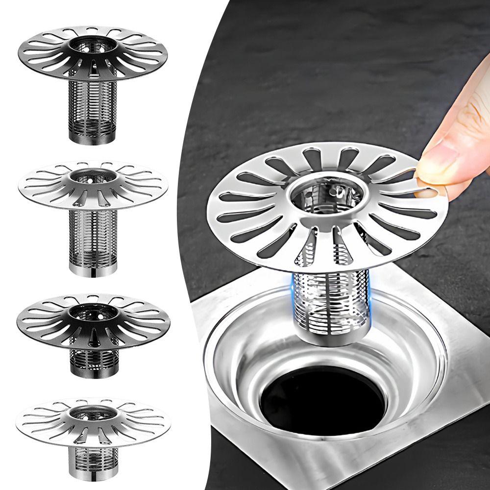 New Self-draining Floor Drain Core Anti-Odor Anti-Clog Hair Removal Filter Shower Drain Stopper for Household Bathroom