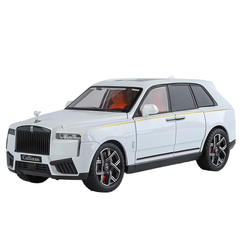 1/24 Rolls-Cullinan Alloy Car Model, with Starry Sky Roof Simulation SUV Boy Toy Car Off-road Vehicle Collection Ornament Gift