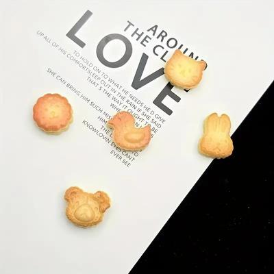 Handicrafts Sewing Products Mini Animal Biscuit Resin Accessories 5 Styles of Mixed Resin Decoration Suitable for DIY Crafts Toy Houses