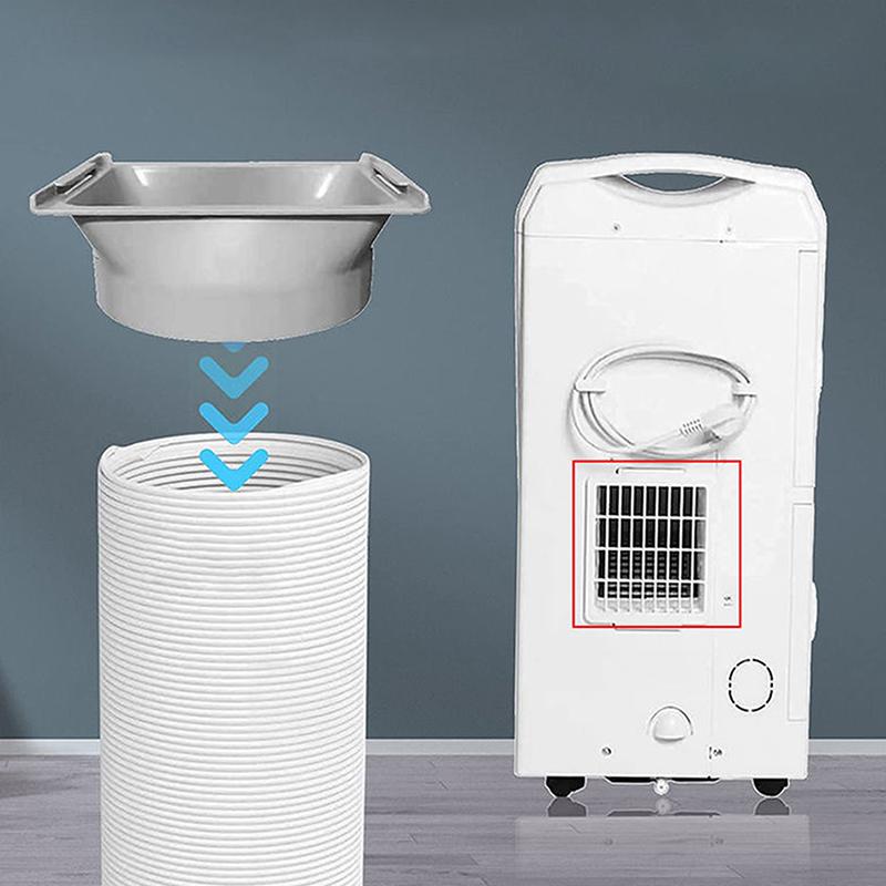 15CM Quadratischer Tragbarer Klimaanlagen Abluftkanal Schnittstellenrohr Schlauchverbinder Adapter Klimaanlagenzubehör