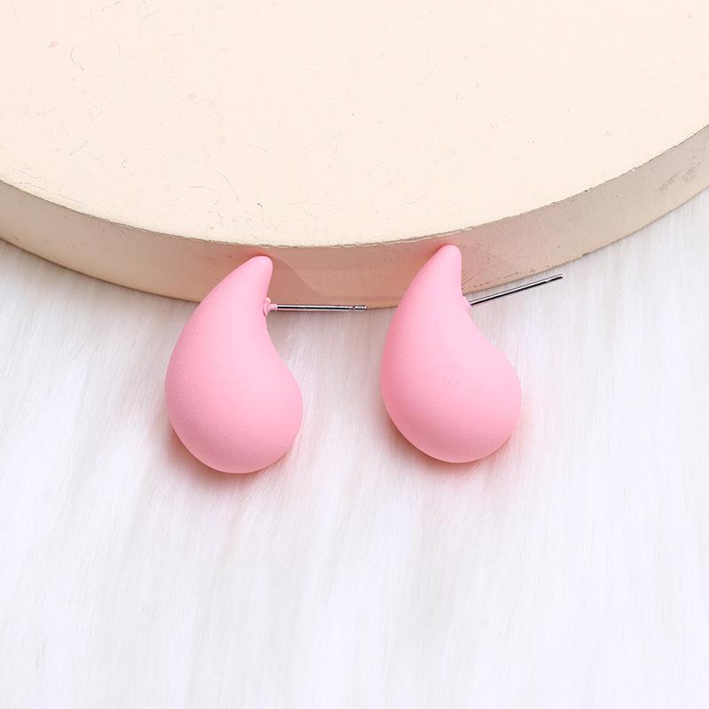 Plump Water Drop Acrylic Dangle Earrings - Simple & Fashionable Jewelry for Women