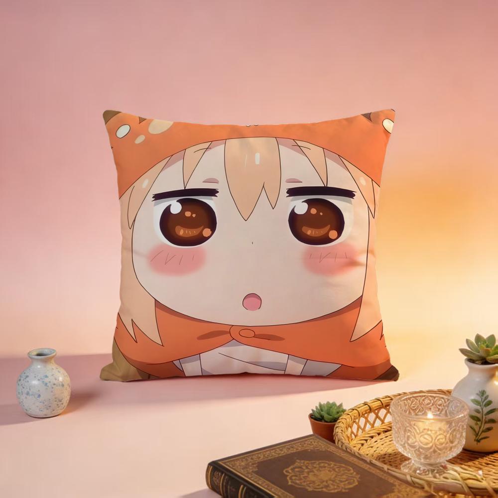 Fashion HHimouto Umaruchaning Cushion Cover Premium SkinFriendly Pillow Case MultiPurpose for Home Office Travel