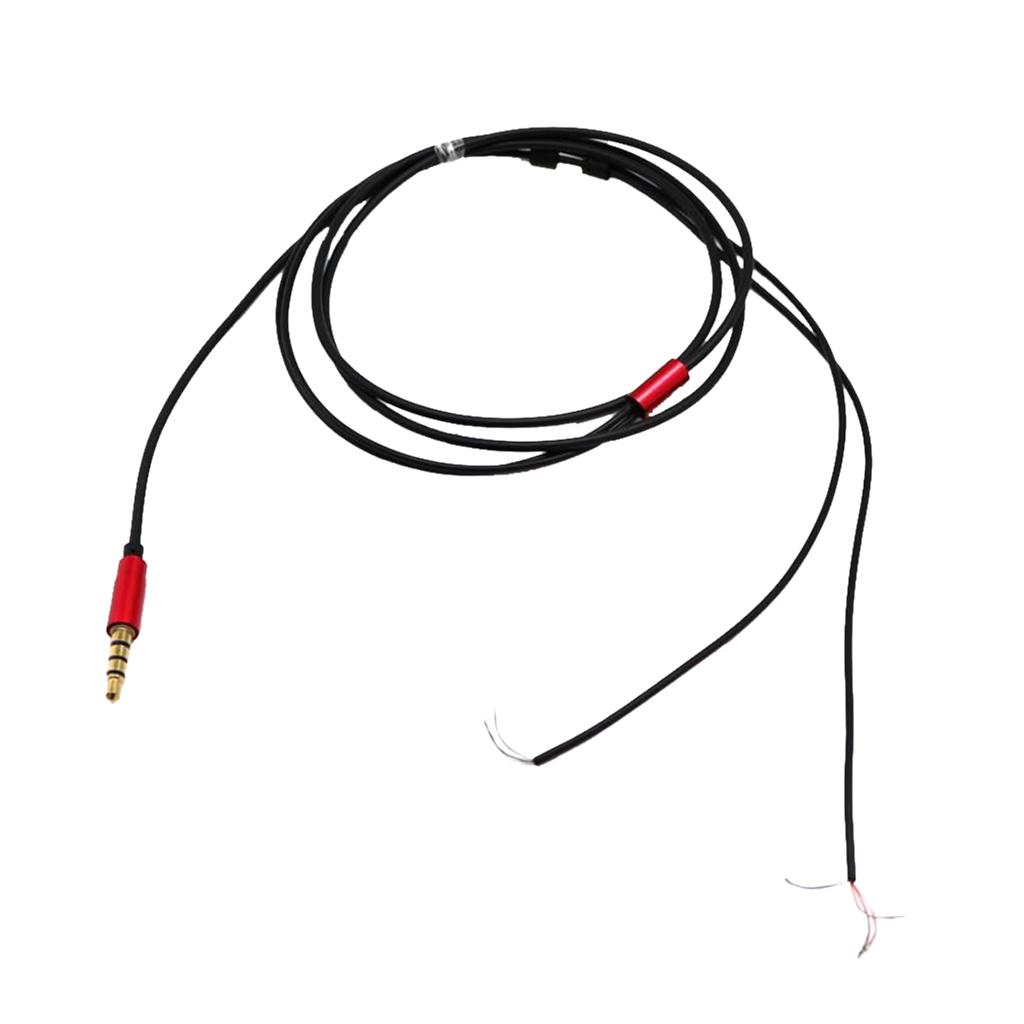 Buy DIY Replacement 1.2m Audio Cable Repair Headset Wire Gray at affordable prices — free