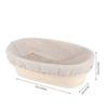 Teigbackschüssel Oval Brotteigkorb Handgeflochtener Korb aus Rattan Mit Einsätzen Für Heimküche Backen