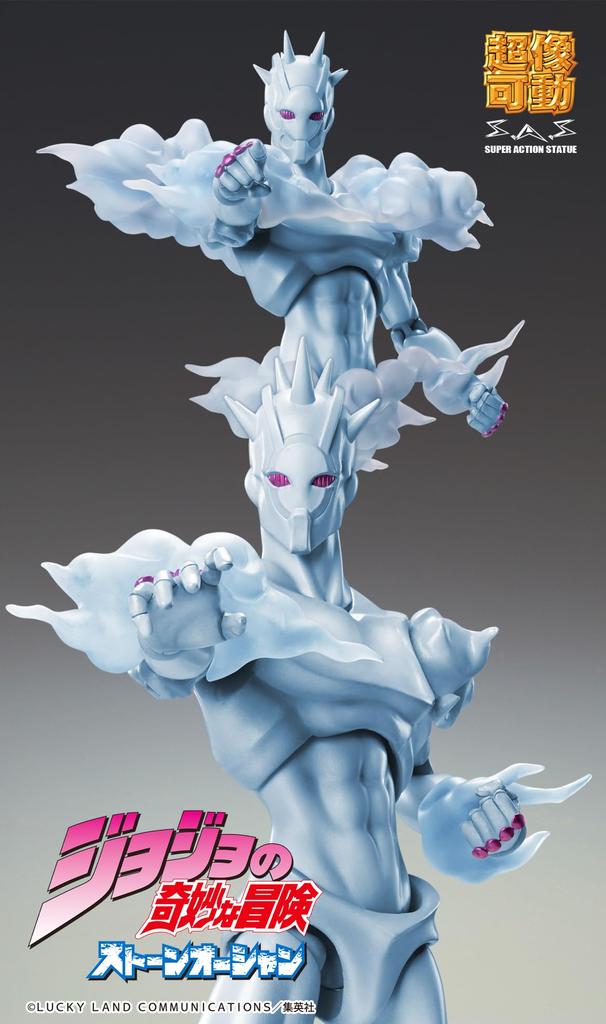 Medicos Entertainment Super Action Statue Bizarre Adventure Teil Stone Ungefähr 165mm PVC ABS POM Bemalte Bewegliche Figur "JoJo's 6 Ocean" "W.R."