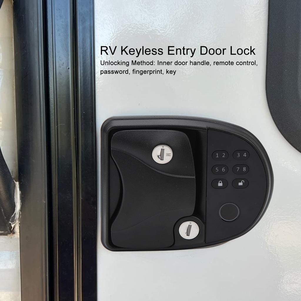 Keyless vstupní klávesnice pro obytné vozy, dálkové ovládání, digitální zámek dveří, západka, klika, sada zadlabacích zámků pro karavany, páté kolo