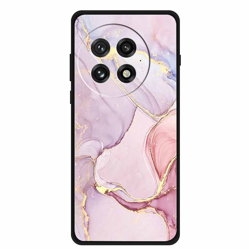 For OnePlus 13 5G Case Colorful Splicing Cartoon Soft Silicone Black Cover For OnePlus 13R 5G Fashion Capa 1+13 Protective Funda