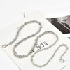French Retro Pure Niche Metal Waist Chain Women's Decorative Dress Suit Bead Accessories Belt Girls