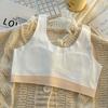Less Exercise Development Period High School Students Bra Fixed Cup Junior High School Students Children Vest Children