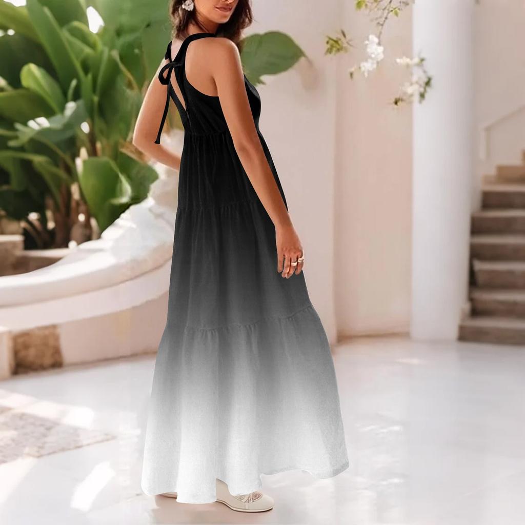 Women's Summer Casual Fashion Suspender Sleeveless Dress