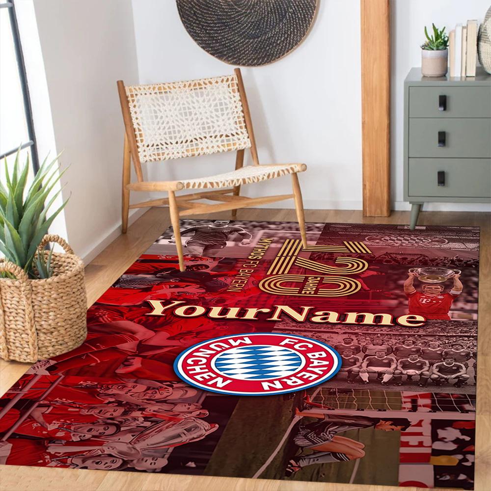 Fc Bayern München 19 Personalized Name Floor Mat Suitable for Dining Room Game Room Bedrooms Dormitory Antislip Carpet Decorate Offices