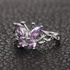 Korean Version of the Hot-selling Sweet and Cool Butterfly Single Ring for Women, Fashionable and Exquisite Personalized Design Rings, Popular Jewelry