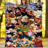 1pc Dragon Ball3 Theme Blanket - Digital Print, Polyester, Cozy for All Seasons, Perfect for Outdoor, Camping, and Travel