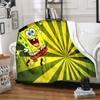 CartoonS-Spongebob Morbido Peluche Divano Letto Coperta da Lancio Cartoon Coperte da Picnic Moderna Coperta in Flanella Coperta Stampata Regalo