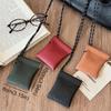 Travel Hanging Neck Coin Purse Korean Style Small Storage Bag Pu Leather Coin Purse  Streetwear