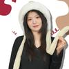 Bonnet pull doux en peluche, coupe-vent, cache-oreilles en peluche, polyvalent, protège-oreilles, chapeau, filles