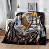 Eagle Printed Blanket Household Sheet Sofa Cover Living Room Office Lunch Break Blanket Soft Casual Washable Thermal Blanket
