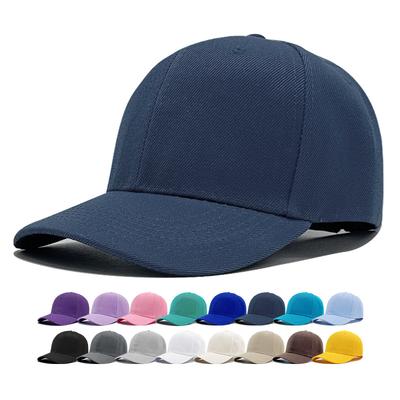 Einfarbige Hardtop-Baseballkappe Acrylmütze heiß verkaufte vielseitige Kappe Sonnenhut Druck