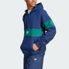 Adidas Originals Hack Ny Cutline Half-Zip Loose Fit 100% Cotton French Terry Hooded Sweatshirt Men Night Indigo IP9486