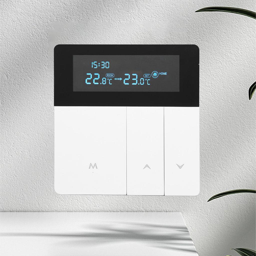 16A Smart Color Thermostat Programmable Smart Electric Heating Thermostat for Shopping Malls Hotels AC 90V‑240V