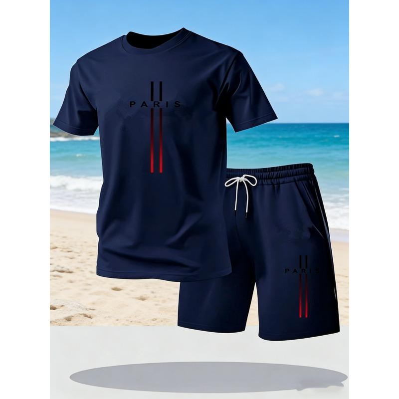 2026 Men's Short Sleeve Cotton T-Shirt round Neck Printed Summer Fashion Streetwear Hip Hop Loose Fit Casual Shirt