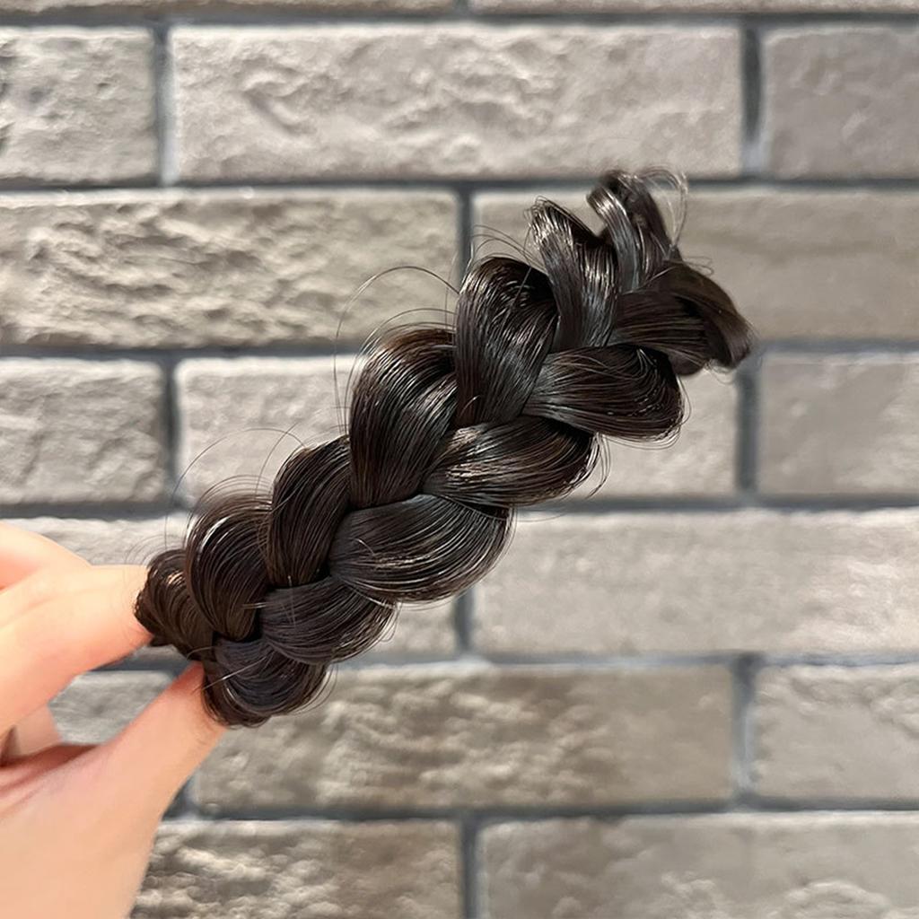 Elegant Ladylike French Braided Hairband with Faux Braids, Suitable for Girls and Women, Ideal for Parties, Balls, and Outings