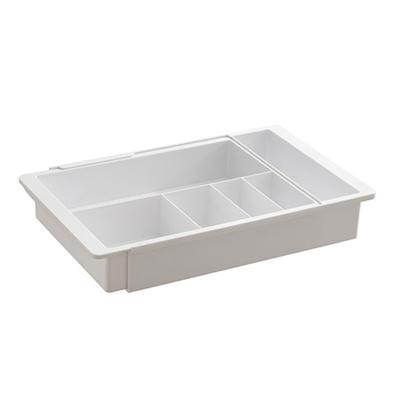 Space Saving Plastic Multi Compartment Organiser Drawer Box For Stationery Electronics Storage Smooth Sliding Drawers