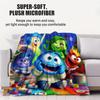 Inside Out Theme Christmas Blanket Quality Winter Soft Warm Throw Blanket Girls Boys Gift For Couch Bed Office Camping Travel