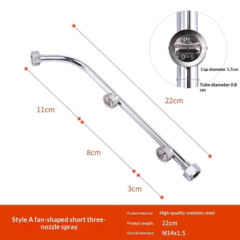 1Pcs Large Flow 2/3 Hole High Pressure Sprayer Nozzle Stainless Steel Sprayer Wand Nozzle Water-Saving Electric Atomizer Nozzle