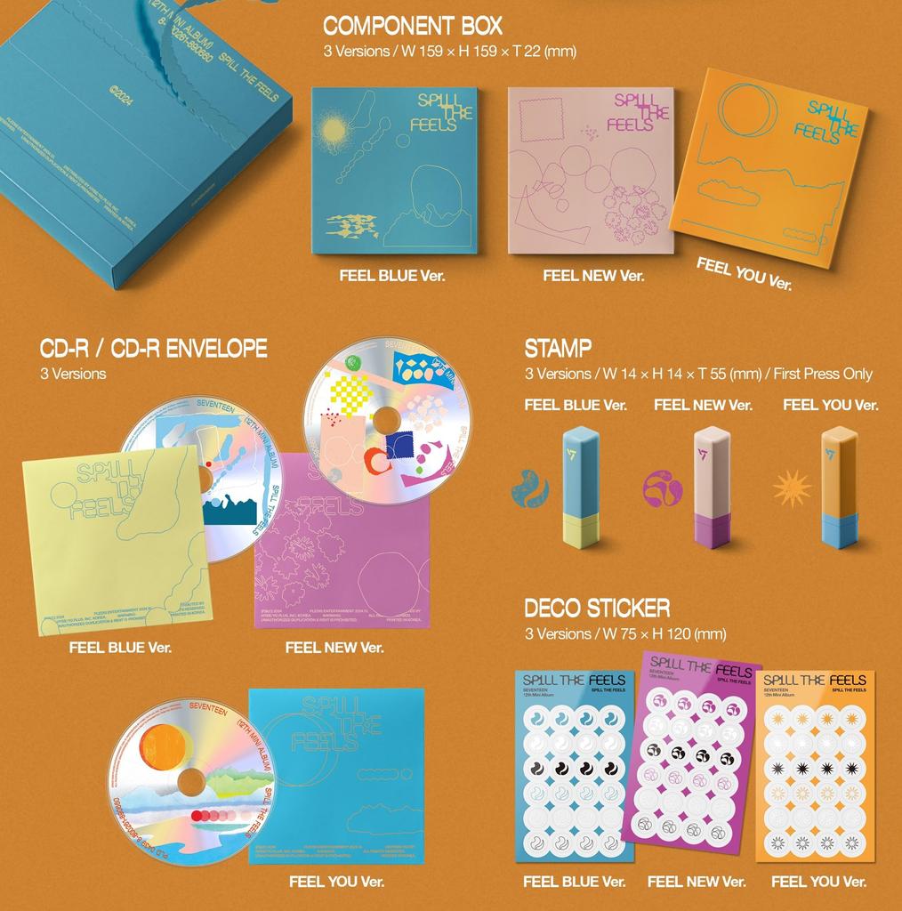 SEVENTEEN 12th Mini THE [SPILL FEELS] (Korean Edition)