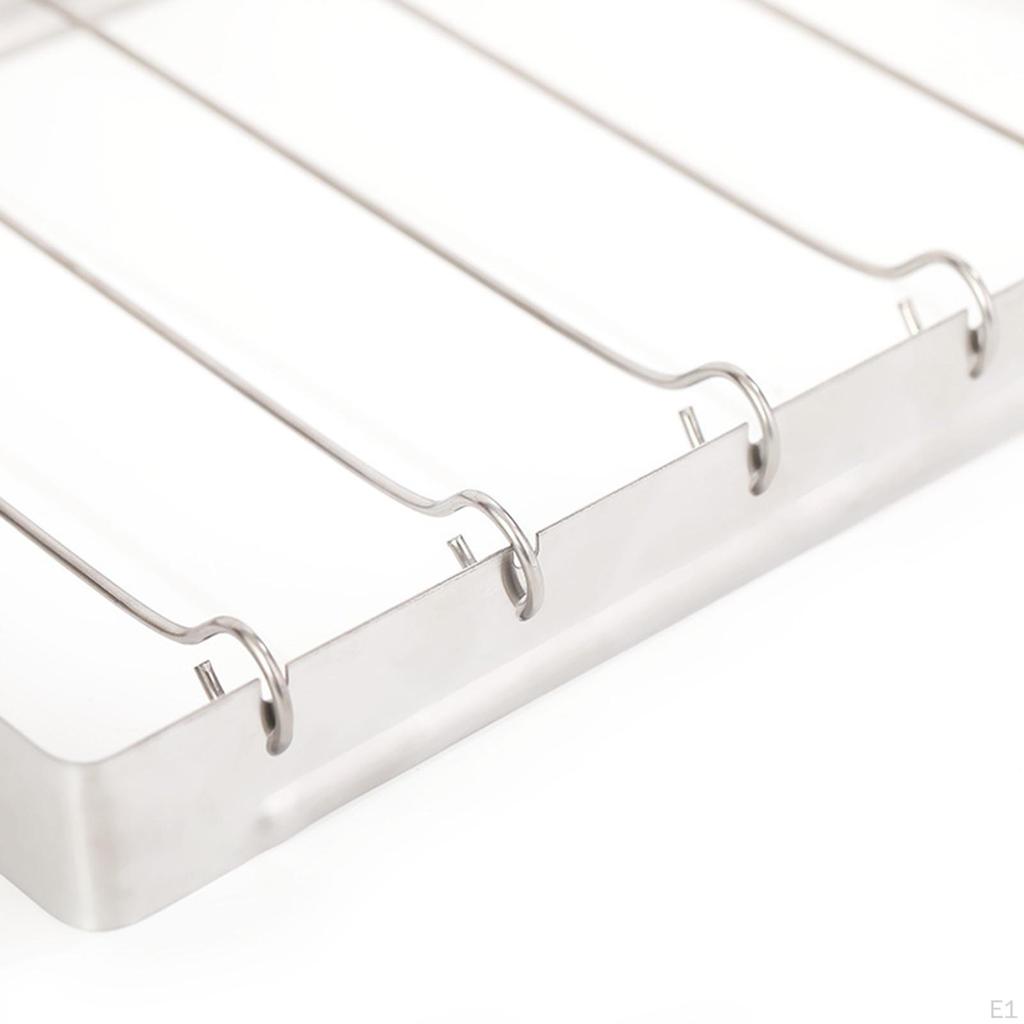 Grillrist Metallspyd Shish Kabob Kraftig Rustfritt Stål for Piknik