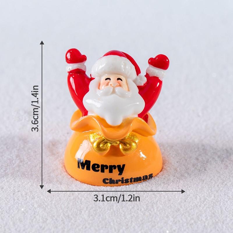 Santa Claus Statues Desk Accessorie Mini Cartoon Xmas Ornament Home Decorations Christmas Decorations 2025 Newa Year Gifts