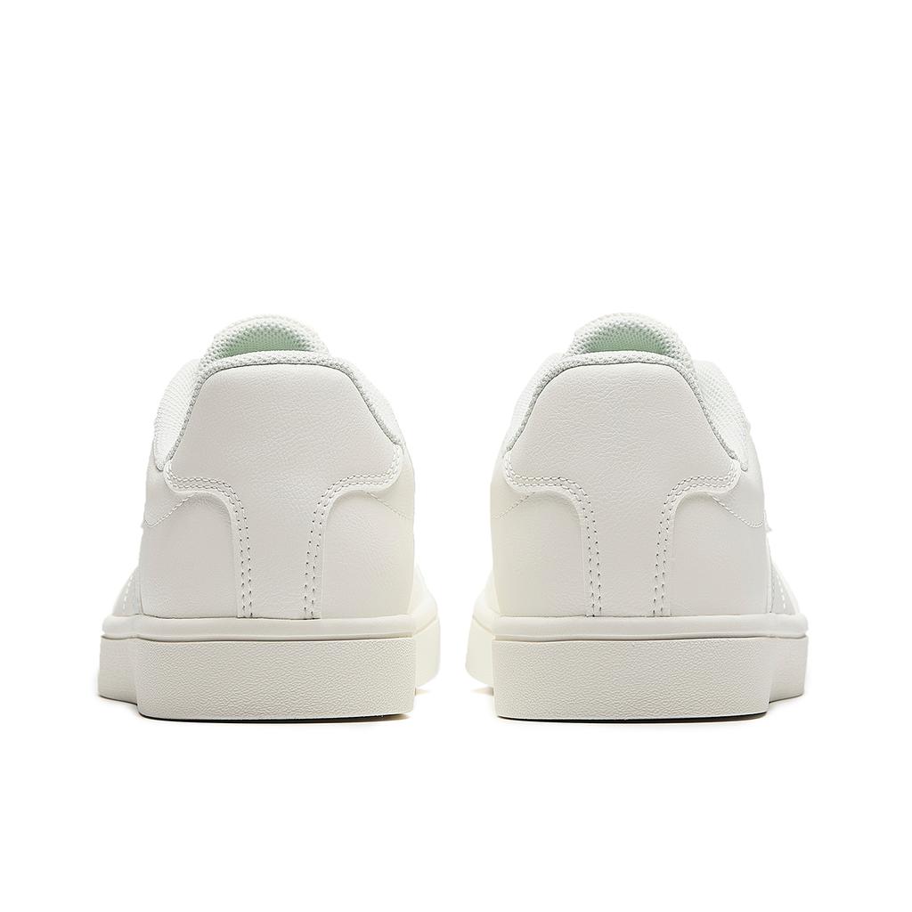 Anta Active Low Top Skateboard Shoes Women's Ivory White/Oxygen Green 922618099-9