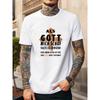 European sizes Men's ALS GOTT MICH SCHUF German Slogan Graphic Summer Casual Crew Neck Short Sleeve T-Shirt