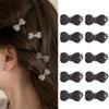 10/1pcs Korean New Fashionable Simple and Versatile Water Diamond Bow Hairpins Women's Side Hairpin Clip Headpiece Hairclips