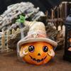 Funny Pumpkin Head Figurines Resin Miniature Statue Ornament Pumpkin Elf Sculpture  Bonsai