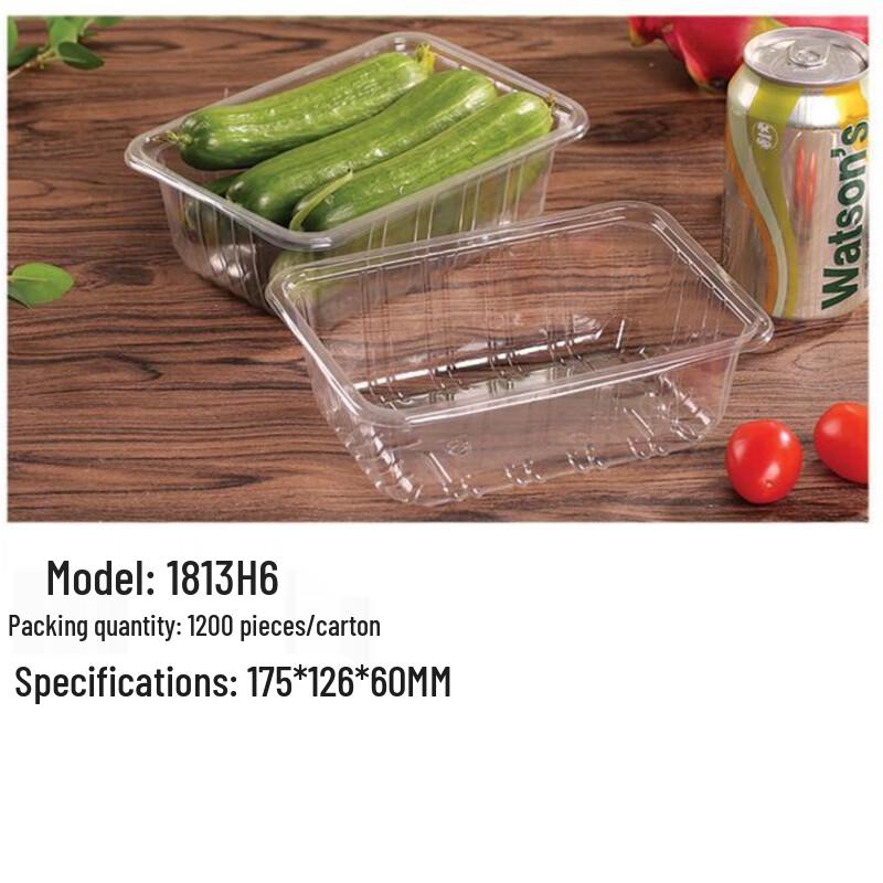 PET Rectangular Fresh Food Tray