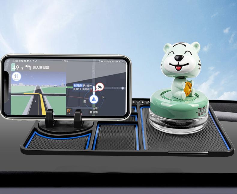 Car Phone Holder Anti Slip Pad PVC High Temperature Resistant Three in One Car Temporary Parking Sign Phone Holder Anti Slip Pad